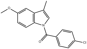 (4-Chlorophenyl)(5-methoxy-3-methyl-1H-indol-1-yl)methanone Struktur