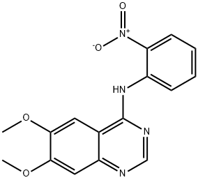 6,7-dimethoxy-N-(2-nitrophenyl)quinazolin-4-amine Struktur