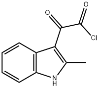 1H-Indole-3-acetyl chloride, 2-methyl-a-oxo-
 Struktur