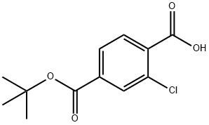 4-(tert-Butoxycarbonyl)-2-chlorobenzoic acid Struktur