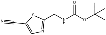 tert-Butyl ((5-cyanothiazol-2-yl)methyl)carbamate Struktur