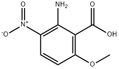 2-Amino-6-methoxy-3-nitro-benzoic acid Struktur