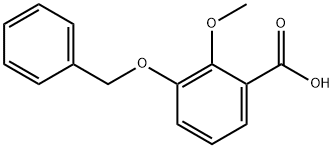 3-(benzyloxy)-2-methoxybenzoic acid Struktur