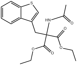 DIETHYL 2-ACETAMIDO-2-(BENZO(B)THIOPHENE-3-YLMETHYL)MALONATE