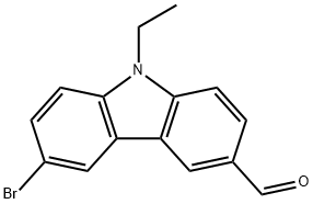 6-bromo-9-ethyl-9H-carbazole-3-carbaldehyde Struktur