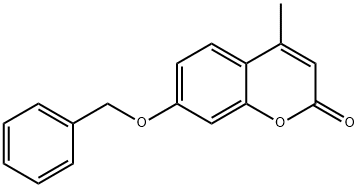 2H-1-Benzopyran-2-one, 4-methyl-7-(phenylmethoxy)-
 Struktur