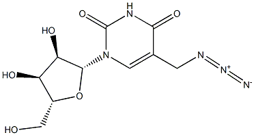 5-(Azidomethyl)uridine Struktur