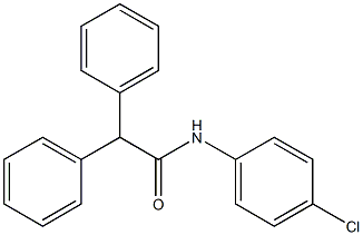 N-(4-Chlorophenyl)-2,2-diphenylacetamide Struktur