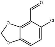 5-chloro-1,3-benzodioxole-4-carboxaldehyde Struktur