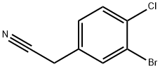 2-(3-Bromo-4-chlorophenyl)acetonitrile Struktur