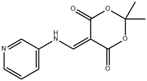 2,2-Dimethyl-5-(pyridin-3-ylaminomethylene)-[1,3]dioxane-4,6-dione Struktur