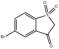 5-bromobenzo[b]thiophen-3(2H)-one 1,1-dioxide Struktur