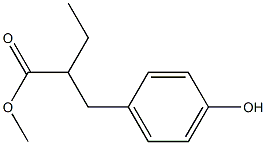 methyl 2-(4-hydroxybenzyl)butanoate Struktur