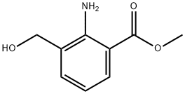 methyl2-amino-3-(hydroxymethyl)benzoate Struktur