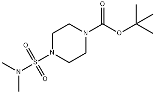 4-[(dimethylamino)sulfonyl]-1-Piperazinecarboxylic acid 1,1-dimethylethyl ester Struktur