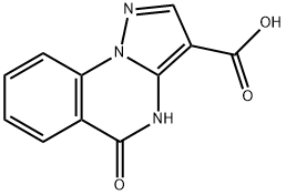 4,5-dihydro-5-oxo-Pyrazolo[1,5-a]quinazoline-3-carboxylic acid Struktur