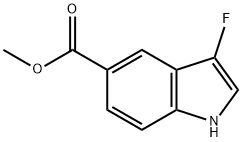 Methyl 3-fluoro-1H-indole-5-carboxylate Struktur