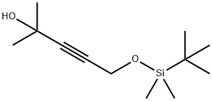 5-{[tert-butyl(dimethyl)silyl]oxy}-2-methylpent-3-yn-2-ol Struktur