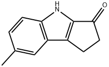 7-Methyl-1,4-dihydro-2H-cyclopenta[b]indol-3-one Struktur