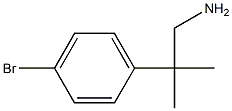 2-(4-bromophenyl)-2-methylpropan-1-amine Struktur