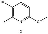 3-Bromo-6-methoxy-2-methyl-pyridine 1-oxide Struktur