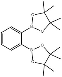 1,2-bis(4,4,5,5-tetramethyl-[1,3,2]dioxabororan-2-yl)benzene Struktur