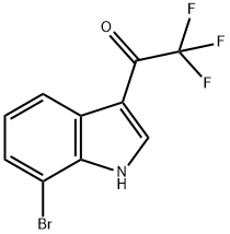 1-(7-Bromo-3-indolyl)-2,2,2-trifluoroethanone Struktur