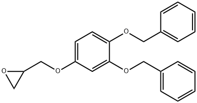 2-((3,4-bis(benzyloxy)phenoxy)methyl)oxirane Struktur