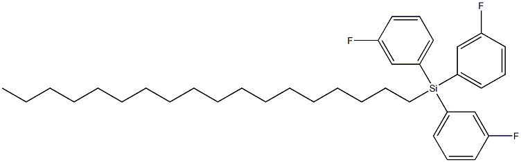 OCTADECYLTRIS(3-FLUOROPHENYL)SILANE Struktur