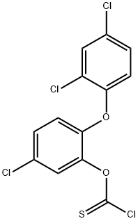 2-(2,4-dichlorophenoxy)-5-chlorophenyl chlorothioformate Struktur