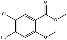 methyl 5-chloro-4-hydroxy-2-methoxybenzoate Struktur