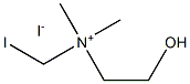 (iodomethyl)(2-hydroxyethyl)dimethylammonium iodide Struktur