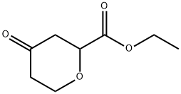 ethyl 4-oxotetrahydro-2H-pyran-2-carboxylate Struktur