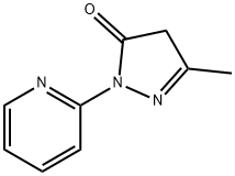 2,4-dihydro-5-methyl-2-(2-pyridinyl)-3H-Pyrazol-3-one Struktur