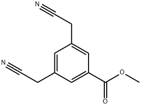 methyl 3,5-bis(cyanomethyl)benzoate Struktur