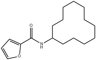 N-cyclododecylfuran-2-carboxamide Struktur