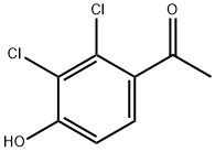 1-(2,3-dichloro-4-hydroxyphenyl)ethanone Struktur