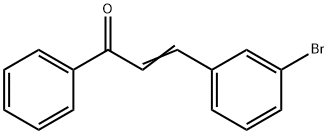 (E)-3-(3-bromophenyl)-1-phenylprop-2-en-1-one Struktur