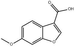 6-methoxybenzofuran-3-carboxylic acid Struktur