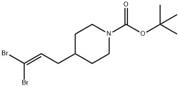 tert-butyl 4-(3,3-dibromoallyl)piperidine-1-carboxylate Struktur