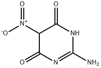 2-amino-5-nitro-4,6-pyrimidinedione Struktur