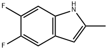 5,6-Difluoro-2-methyl-1H-indole Struktur