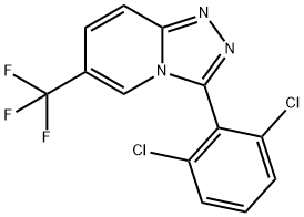 3-(2,6-Dichlorophenyl)-6-(trifluoromethyl)-[1,2,4]triazolo[4,3-a]pyridine Struktur