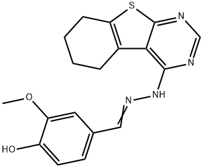 2-Methoxy-4-[(5,6,7,8-tetrahydro-benzo[4,5]thieno[2,3-d]pyrimidin-4-yl)-hydrazonomethyl]-phenol price.