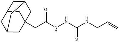 2-(2-(adamantan-1-yl)acetyl)-N-allylhydrazinecarbothioamide Struktur