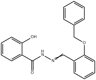 N'-[2-(benzyloxy)benzylidene]-2-hydroxybenzohydrazide Struktur