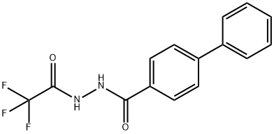 N'-(2,2,2-trifluoroacetyl)-4-biphenylcarbohydrazide Struktur