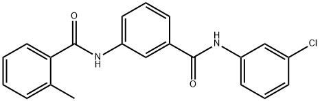 N-{3-[(3-chlorophenyl)carbamoyl]phenyl}-2-methylbenzamide Struktur