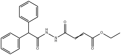 ethyl 4-[2-(diphenylacetyl)hydrazino]-4-oxo-2-butenoate Struktur