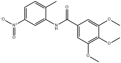 3,4,5-trimethoxy-N-(2-methyl-5-nitrophenyl)benzamide Struktur